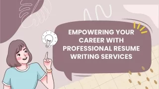 Empowering Your Career with Professional Resume Writing Services