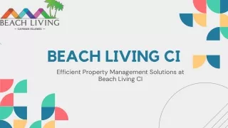 Efficient Property Management Solutions at Beach Living CI