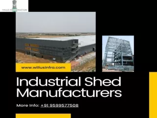 Industrial Shed Manufacturers in Delhi NCR – Willus Infra