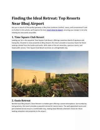 Finding the Ideal Retreat