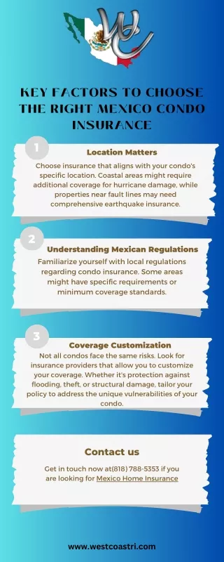 Key Factors to Choose the Right Mexico Condo Insurance