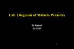 Diagnosis of Parasitic Diseases and DPDx