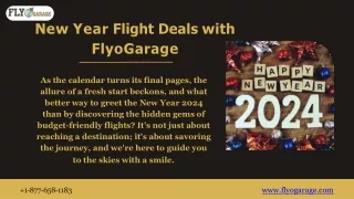 Celebrate 2024 with Sky-High Joy: New Year's Last-Minute Flight Deals on FlyoGar