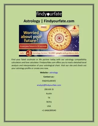 Astrology  Findyourfate