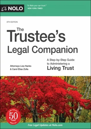 [PDF] ✔Download⭐  Trustee's Legal Companion, The: A Step-by-Step Guide to Admini