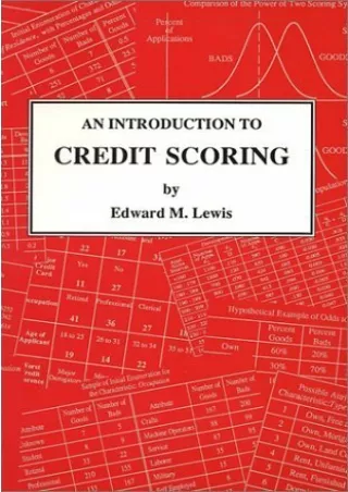 PDF/✔READ❤  An introduction to credit scoring