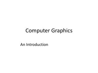 Computer Graphics