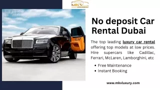 Make Your Journey More Beautiful With Luxury Cars - MKV LUXURY