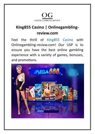 King855 Casino Onlinegambling-review