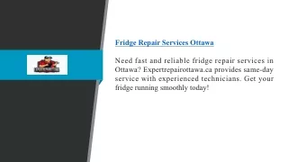 Fridge Repair Services Ottawa | Expertrepairottawa.ca