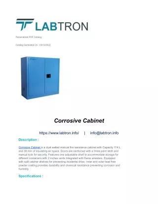 Corrosive Cabinet