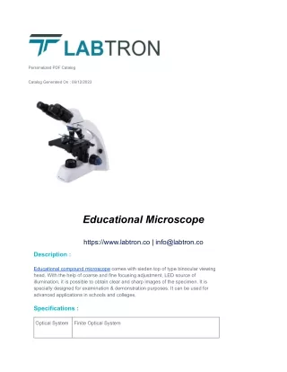 Educational Microscope