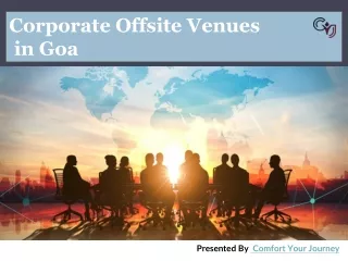 Corporate Offsite in Goa – Corporate Offsite Tour
