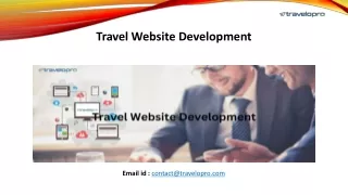 Travel Website Development