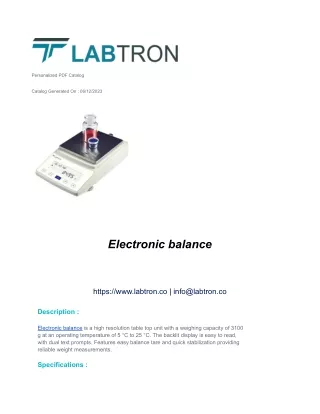 Electronic balance