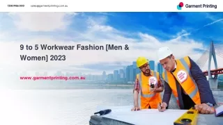 9 to 5 Workwear Fashion [Men & Women] 2023