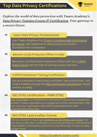 Top Data Privacy Certifications in 2024