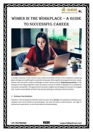 Women In The Workplace – A Guide To Successful Career