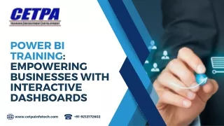 Power BI Training Empowering Businesses with Interactive Dashboards