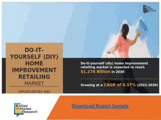 Do-It-Yourself (DIY) Home Improvement Retailing Market​