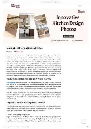 Innovative Kitchen Design Photos