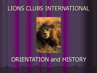 LIONS CLUBS INTERNATIONAL