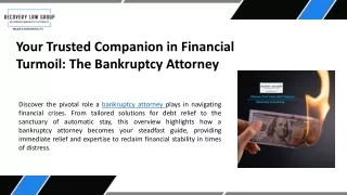 Your Trusted Companion in Financial Turmoil: The Bankruptcy Attorney