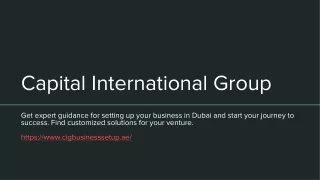 CIG Business Setup Services in Dubai