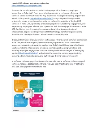 Efficient Employee Integration: Rolla UAE's HR Software Impact