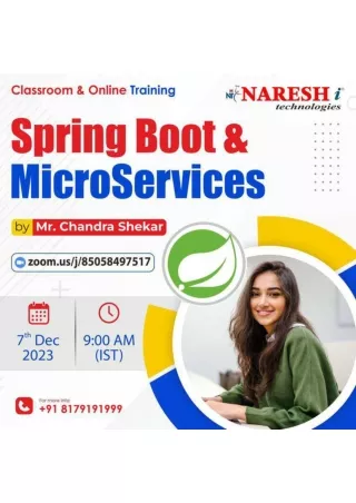 Free Demo On Spring Boot & MicroServices - Naresh IT