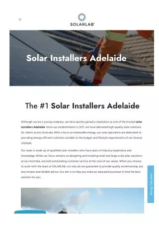 Solar Installers Adelaide