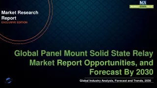 Panel Mount Solid State Relay Market will reach at a CAGR of 5.8% from to 2030
