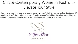 Chic & Contemporary Women's Fashion - Elevate Your Style
