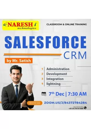 Free Demo On Salesforce CRM - Naresh IT