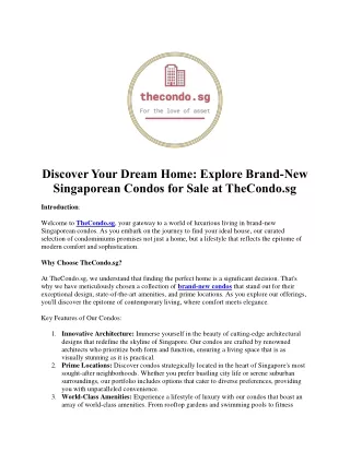 Discover Your Dream Home