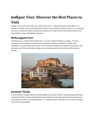 Jodhpur Tour