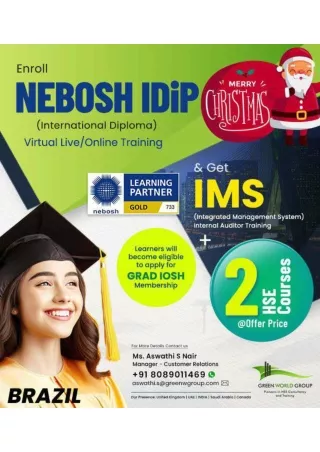 Unique Approach to Nebosh i dip Training in Brazil with Green World Group
