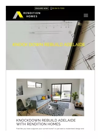 Knock Down Rebuild Adelaide