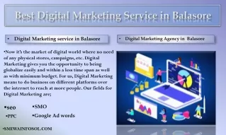 NO 1 Digital Marketing Service  in Balasore smiwa infosol