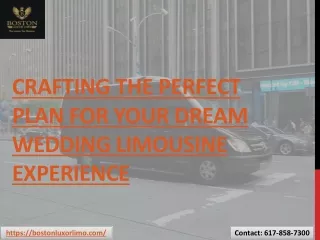 Crafting the Perfect Plan for Your Dream Wedding Limousine Experience