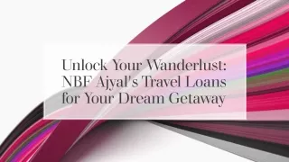 Travel Loans