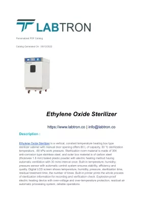 Ethylene Oxide Sterilizer