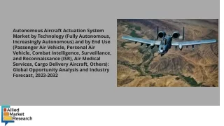 Autonomous Aircraft Actuation System Market PDF