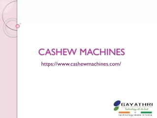 Cashew Processing Machinery, Cashew Nut Processing Machine