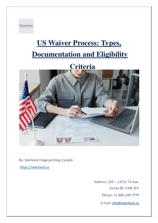 US Waiver Process  Types, Documentation, and Eligibility Criteria