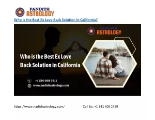 Who is the Best Ex Love Back Solution in California