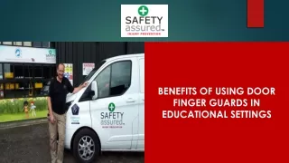 Benefits of Using Door Finger Guards in Educational Settings