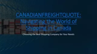 CANADIANFREIGHTQUOTE