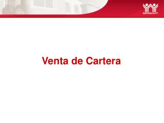 Venta de Cartera