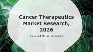 Cancer Therapeutics Market Size, Share, Growth, Trends, Forecast 2023-2032